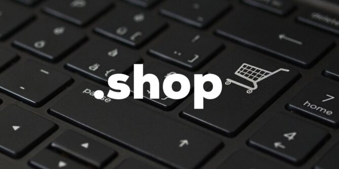 tatstatura i overlay tekst .shop