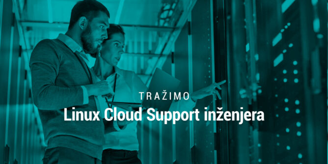 dva cloud support inženjera i naslov bloga kao overlay tekst