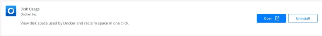 Disk Usage Docker ekstenzija