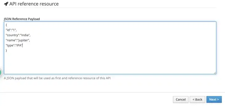 API reference resource
