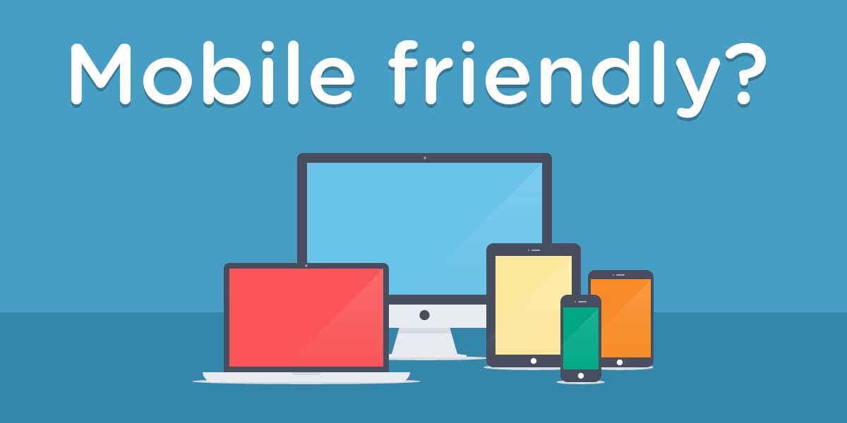 mockap desktop, laptop, tablet i mobilni telefoni i natpis Моbile friendly?