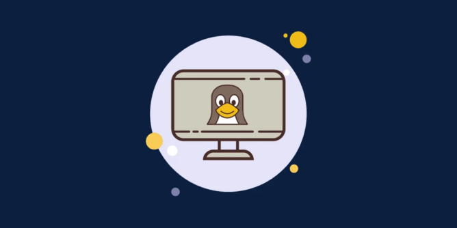 računar sa linuxom, ilustracija